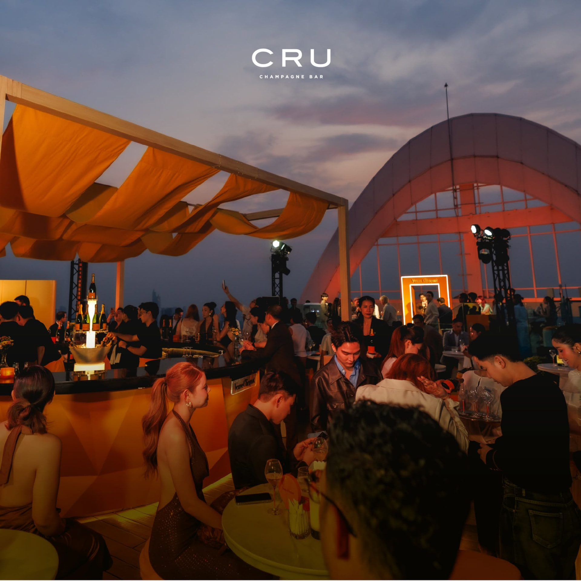Inside CRU Champagne Bar