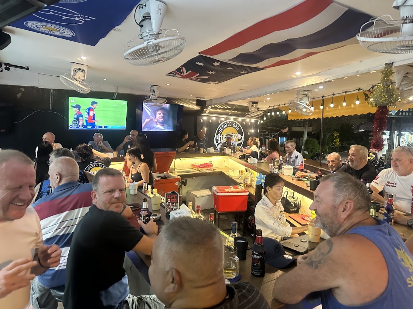 Inside Champs Sports Bar