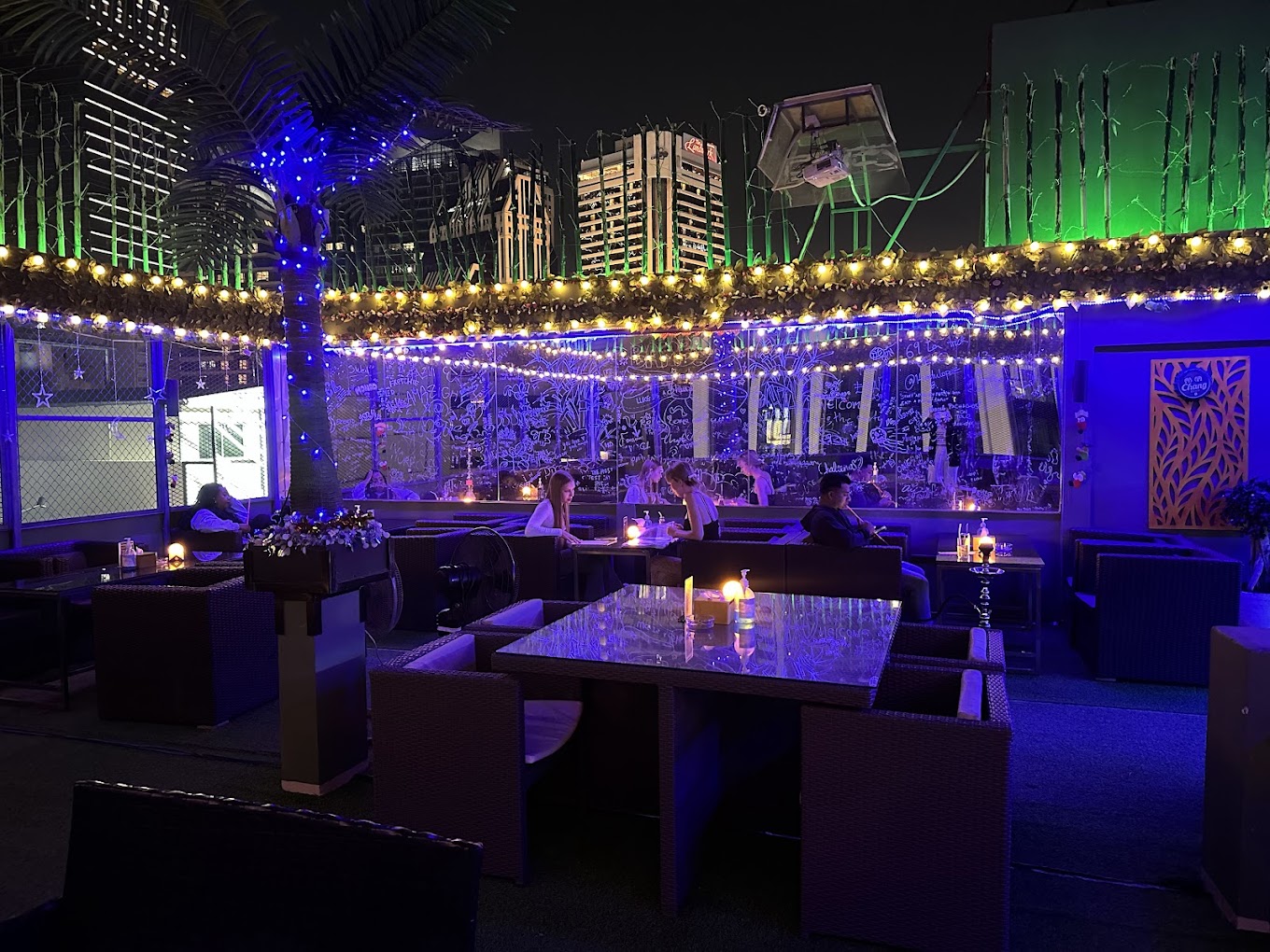 Inside Lulu Rooftop Bar