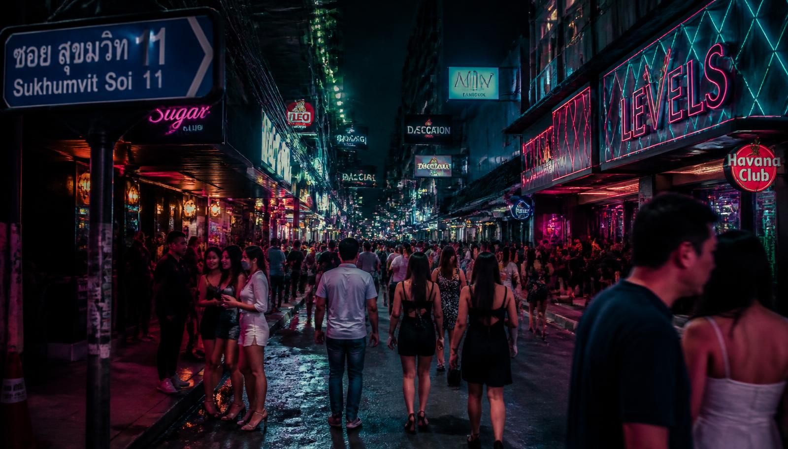 The Night Bar Scene of Bangkok, Hour by Hour